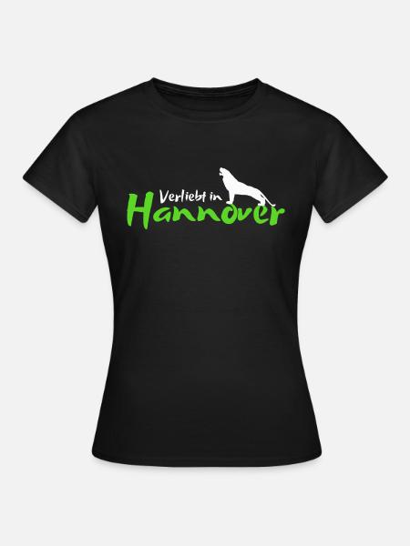 Verliebt in Hannover - Frauen T-Shirt - Schwarz