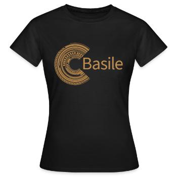 For Basile - Women's T-Shirt - black - Front - AI Model Female 172 dark (172cm)