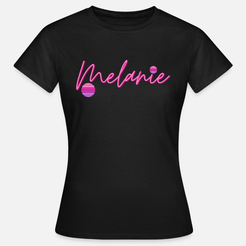 Melanie First name - Women's T-Shirt - black