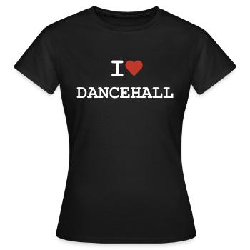 Ich liebe Dancehall - Kreyol Sat - Frauen T-Shirt - Schwarz - Vorne - AI Model Female 172 dark (172cm)