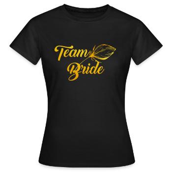 Team Bride - Women's T-Shirt - black - Front - AI Model Female 172 dark (172cm)