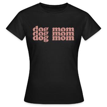 Maman chien - T-shirt Femme - noir - Devant - AI Model Female 172 dark (172cm)