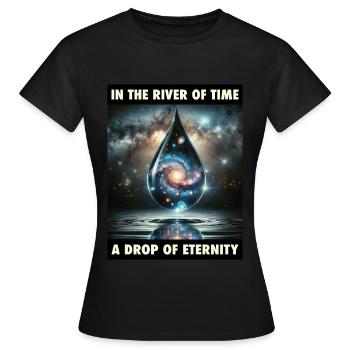 Instant éternel - T-shirt Femme - noir - Devant - AI Model Female 172 dark (172cm)