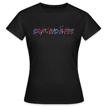 Colorful festival vibe - Women's T-Shirt - black - Front - AI Model Female 172 dark (172cm)