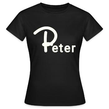 Pierre - T-shirt Femme - noir - Devant - AI Model Female 172 dark (172cm)