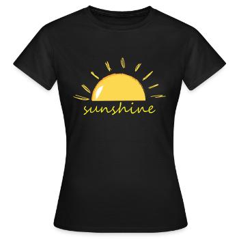 Sunshine - Women's T-Shirt - black - Front - AI Model Female 172 dark (172cm)