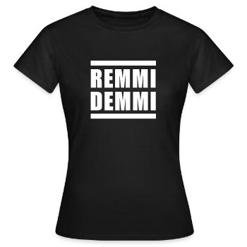 Remmi Demmi noir et blanc - T-shirt Femme - noir - Devant - AI Model Female 172 dark (172cm)
