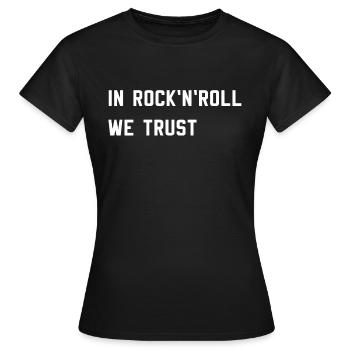 Rock n roll - T-shirt Femme - noir - Devant - AI Model Female 172 dark (172cm)