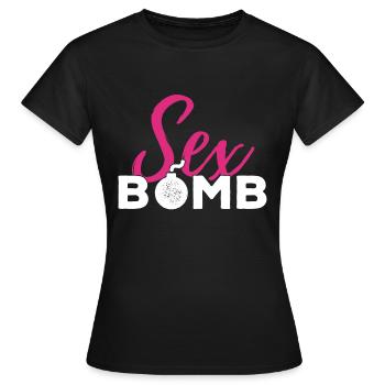 Sexbomb chaud sexy - T-shirt Femme - noir - Devant - AI Model Female 172 dark (172cm)