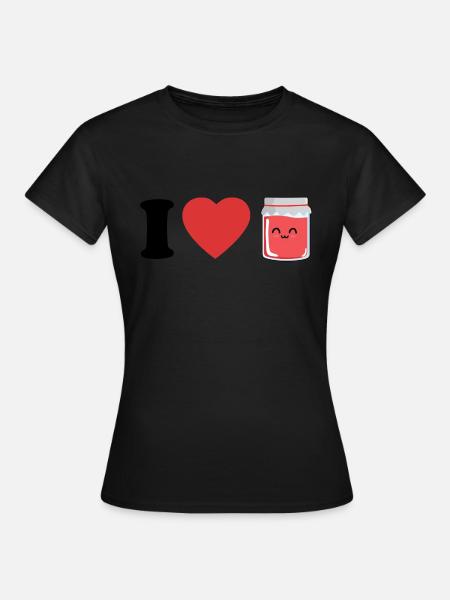 I love jam - Women's T-Shirt - black