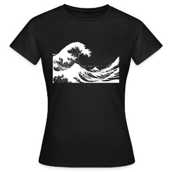 Dark Wave - Frauen T-Shirt - Schwarz - Vorne - AI Model Female 172 dark (172cm)