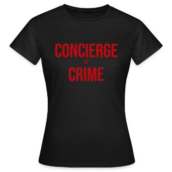 Concierge of Crime - Frauen T-Shirt - Schwarz - Vorne - AI Model Female 172 dark (172cm)
