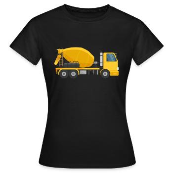 Concrete mixer - Women's T-Shirt - black - Front - AI Model Female 172 dark (172cm)