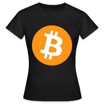 Le Bitcoin - T-shirt Femme - noir - Devant - AI Model Female 172 dark (172cm)