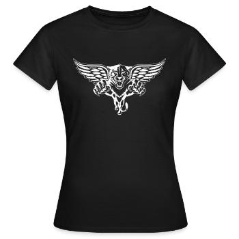 Tiger Israel Saying Jewish Hanukkah - Women's T-Shirt - black - Front - AI Model Female 172 dark (172cm)