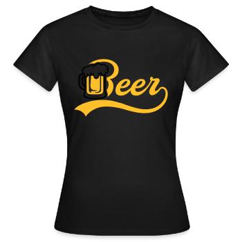 Krug Beer - Frauen T-Shirt - Schwarz - Vorne - AI Model Female 172 dark (172cm)