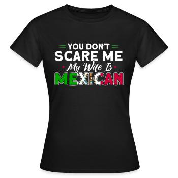 Mexikanische Flagge Mexikanische Wurzeln Geschenk - Frauen T-Shirt - Schwarz - Vorne - AI Model Female 172 dark (172cm)