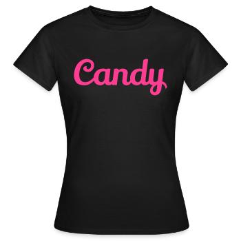 Bonbon - T-shirt Femme - noir - Devant - AI Model Female 172 dark (172cm)