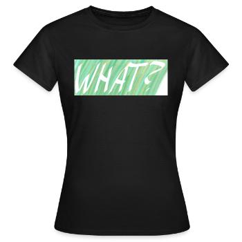 QUOI? Dégradé vert - T-shirt Femme - noir - Devant - AI Model Female 172 dark (172cm)