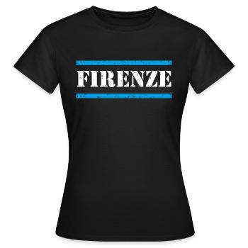 Florenz - Frauen T-Shirt - Schwarz - Vorne - AI Model Female 172 dark (172cm)