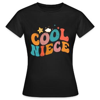 Niece | Nephew | Uncle | Aunt - Women's T-Shirt - black - Front - AI Model Female 172 dark (172cm)