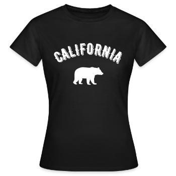 California - Women's T-Shirt - black - Front - AI Model Female 172 dark (172cm)