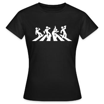 Abbey Road Father’s Day Enterrement de vie de garçon Célébrez l’anniversaire - T-shirt Femme - noir - Devant - AI Model Female 172 dark (172cm)