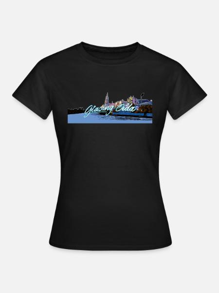 Giasing Oida - Frauen T-Shirt - Schwarz