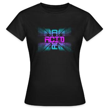 Acid House Techno EDM Party Festival DJ - T-shirt Femme - noir - Devant - AI Model Female 172 dark (172cm)