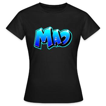Graffiti Name MAO print Teeshirt Caps - T-shirt Femme - noir - Devant - AI Model Female 172 dark (172cm)