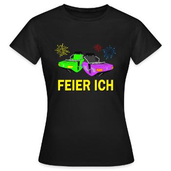 Breaker Feier Ich - Break Dance Kirmes - Frauen T-Shirt - Schwarz - Vorne - AI Model Female 172 dark (172cm)