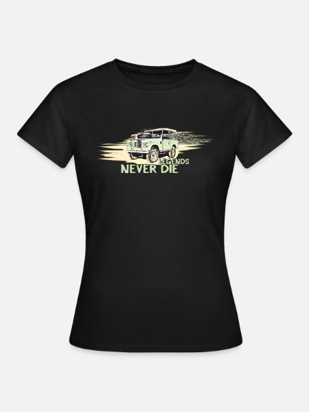 LandRover Defender Serie - Frauen T-Shirt - Schwarz