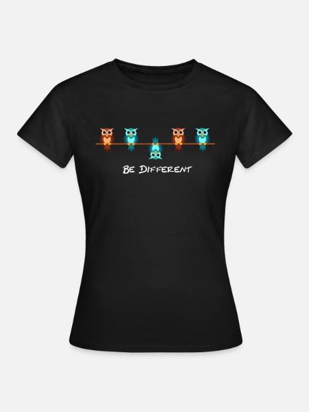 Be different - Frauen T-Shirt - Schwarz