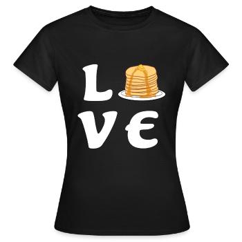 Crêpe Crêpe Crêpe Cadeau - T-shirt Femme - noir - Devant - AI Model Female 172 dark (172cm)