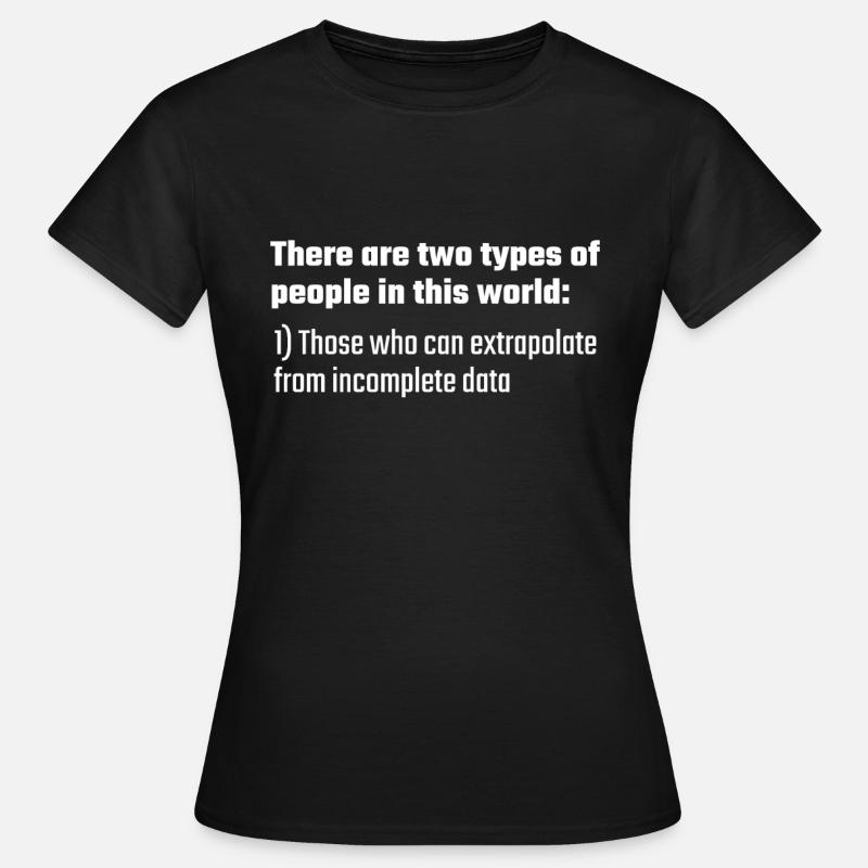 Data Computer Science Statistics Data Big Data Code - Women's T-Shirt - black