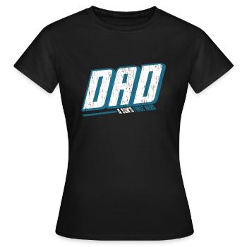 Father and son father - Women's T-Shirt - black - Front - AI Model Female 172 dark (172cm)