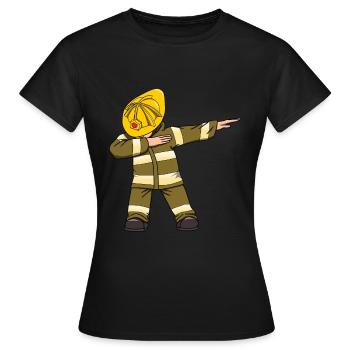 Firefighter Fire Department Rescue Hose Fire - Women's T-Shirt - black - Front - AI Model Female 172 dark (172cm)
