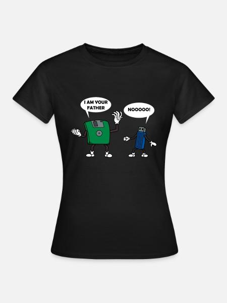 Clé USB cadeau technologie informatique - T-shirt Femme - noir
