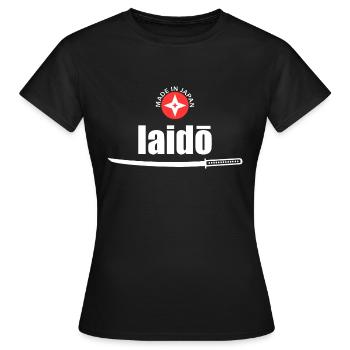 Iaido - T-shirt Femme - noir - Devant - AI Model Female 172 dark (172cm)