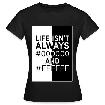 Designerin Grafiker Grafik Designer Künstler - Frauen T-Shirt - Schwarz - Vorne - AI Model Female 172 dark (172cm)
