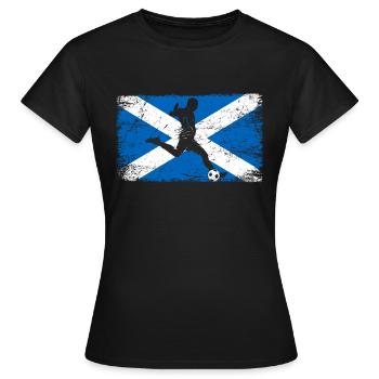 Ecosse Fan de football de l’Ecosse - T-shirt Femme - noir - Devant - AI Model Female 172 dark (172cm)