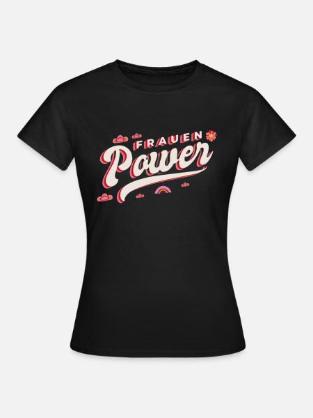 Frauenpower - Frauen T-Shirt - Schwarz