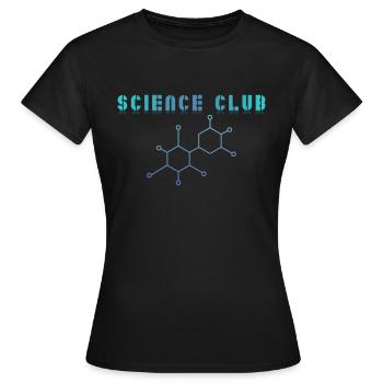Science Club Théorie de l’enseignement de la recherche - T-shirt Femme - noir - Devant - AI Model Female 172 dark (172cm)