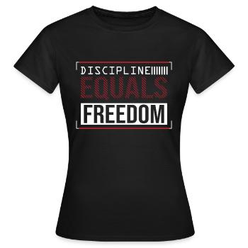 Liberté de discipline - T-shirt Femme - noir - Devant - AI Model Female 172 dark (172cm)