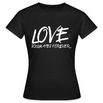 Love - soulmates forever - Frauen T-Shirt - Schwarz - Vorne - AI Model Female 172 dark (172cm)