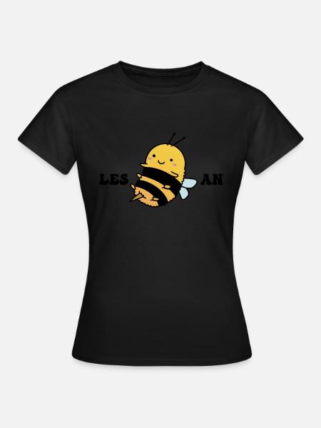 Les Bee An - Lesbische LGBT-Pride - aber zuerst, - Frauen T-Shirt - Schwarz