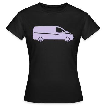 Kurier - Frauen T-Shirt - Schwarz - Vorne - AI Model Female 172 dark (172cm)