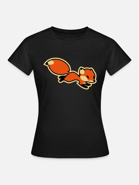 Fox - Frauen T-Shirt - Schwarz