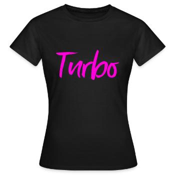 Turbo - T-shirt Femme - noir - Devant - AI Model Female 172 dark (172cm)