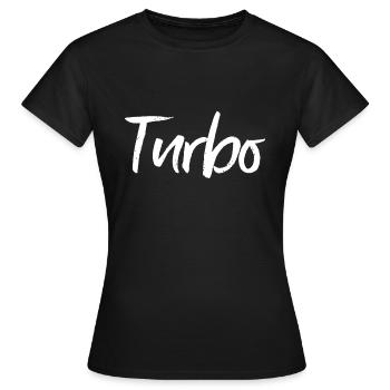 Turbo - T-shirt Femme - noir - Devant - AI Model Female 172 dark (172cm)